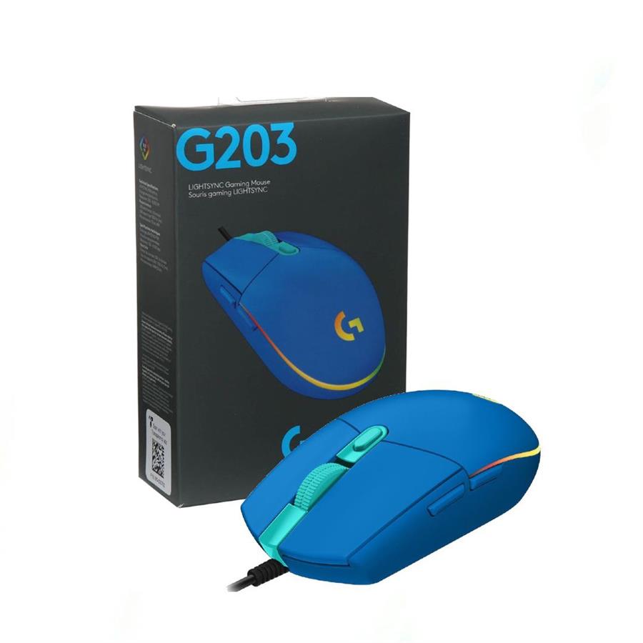 Mouse Logitech G203 Lightsync Gaming Blue