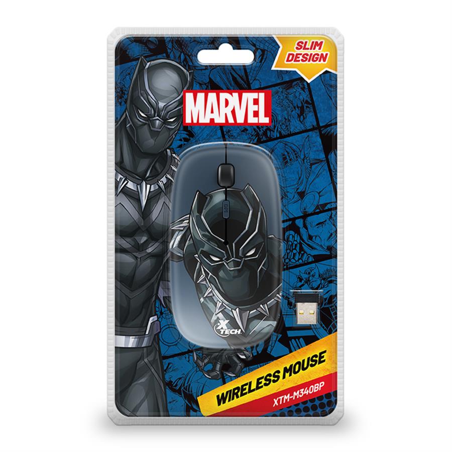 Mouse XTECH XTM-M340BP - Marvel Avengers Black Panther FLAT Wireless