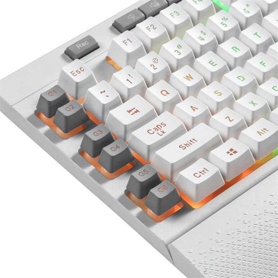 Teclado Redragon K512 RGB Shiva White RGB (K512WRGB-SP)