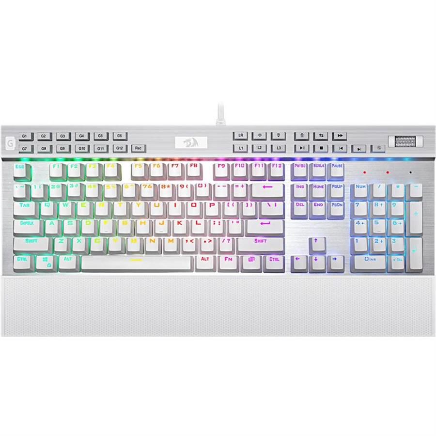 Teclado Redragon K550 RGB Yama White - Purple Switch