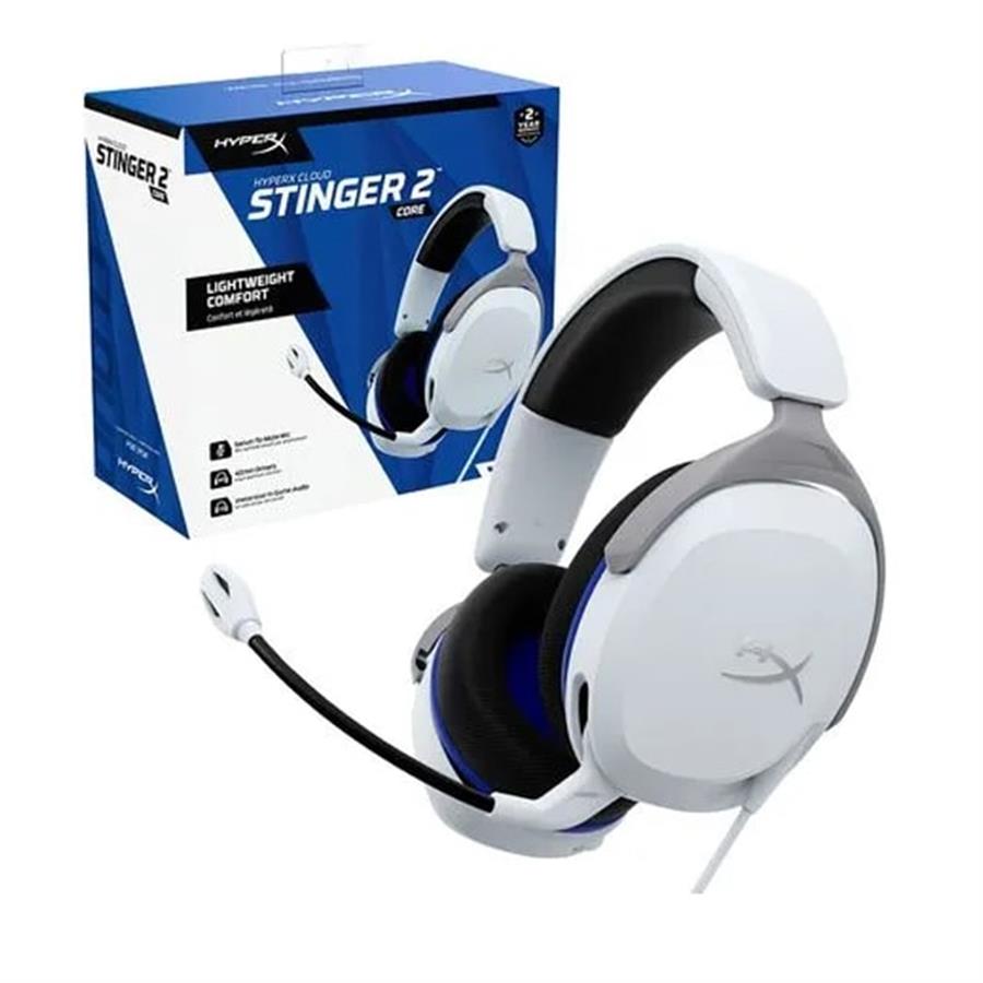 Auricular Gamer HyperX Stinger Core 2 White - PS5/PS4