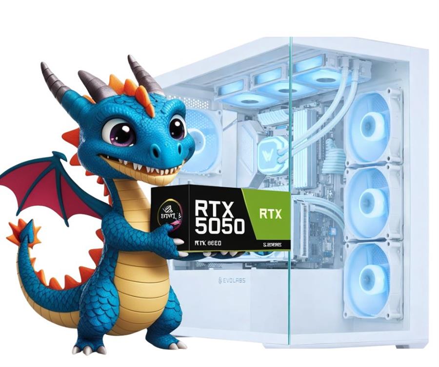 PC Gamer RTX 5050, Ryzen 9600, 16 GB DDR5, SSD 480 GB, Fuente 650W