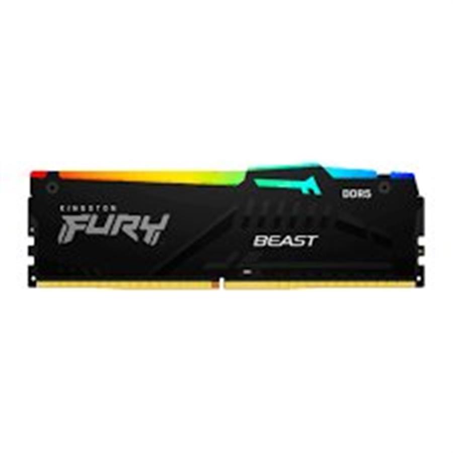 Memoria 32 GB Kingston Fury DDR5 5200MHz  Beast Negra RGB