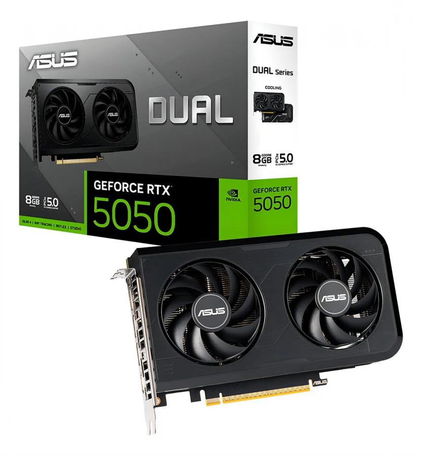 Placa de video RTX 5050 Asus Dual OC Edition 8 GB
