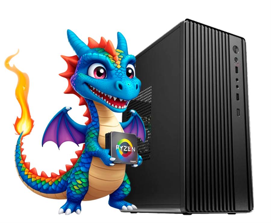 PC Gamer Ryzen 5 5600GT, A520M-K, 8 GB, 240 GB, Gabinete Kit PCBOX c/Fuente