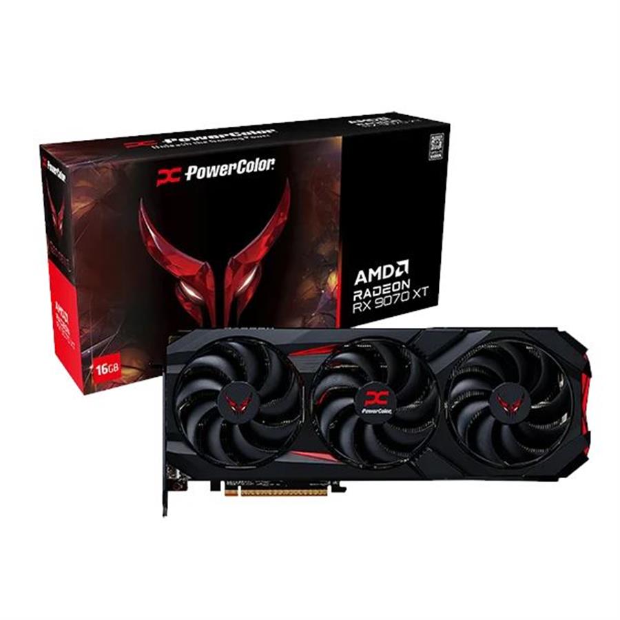 Placa de video RX 9070 XT Powercolor Red Devil 16GB GDDR6