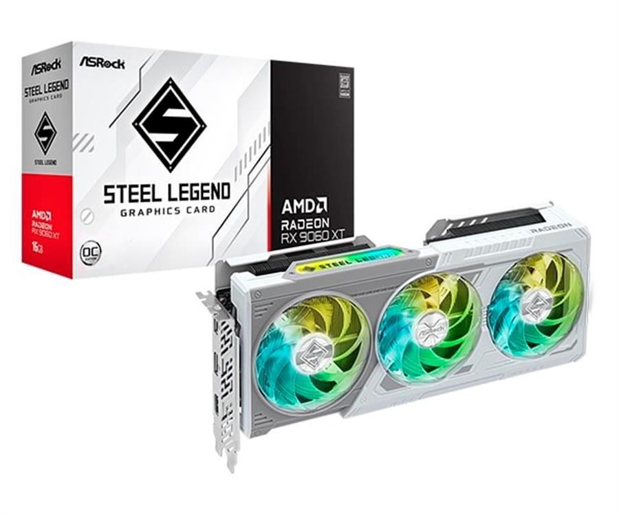 Placa de video RX 9060XT Asrock Steel Legend 8 GB OC White - NUEVA