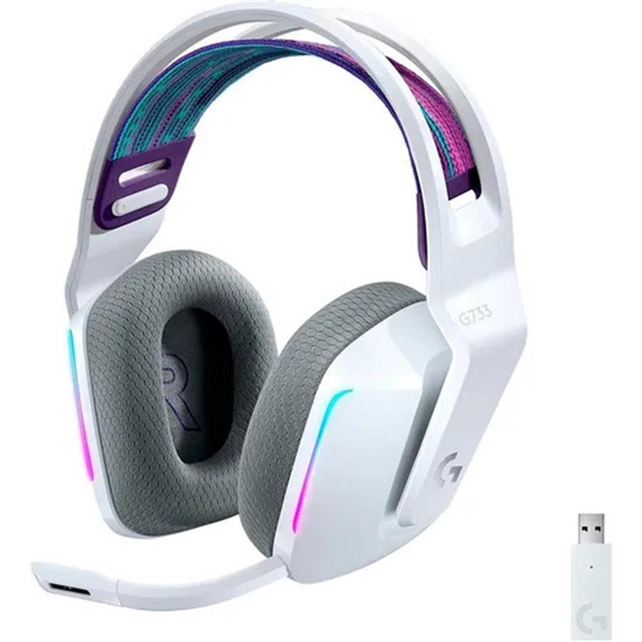 Auricular Gamer Logitech G733 Lightspeed Wireless RGB White