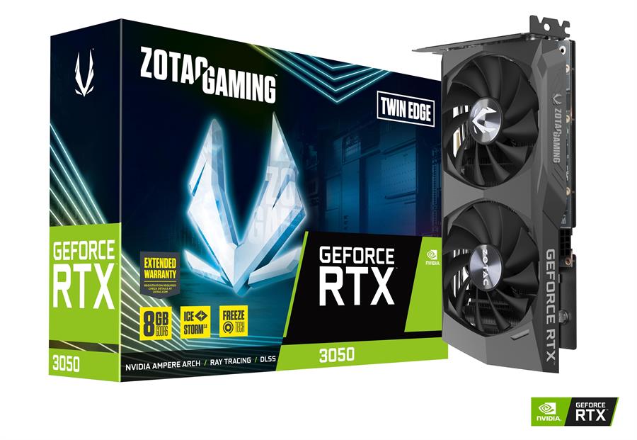 Placa de Video RTX 3050 6GB GDDR6 Zotac Twin Edge OC