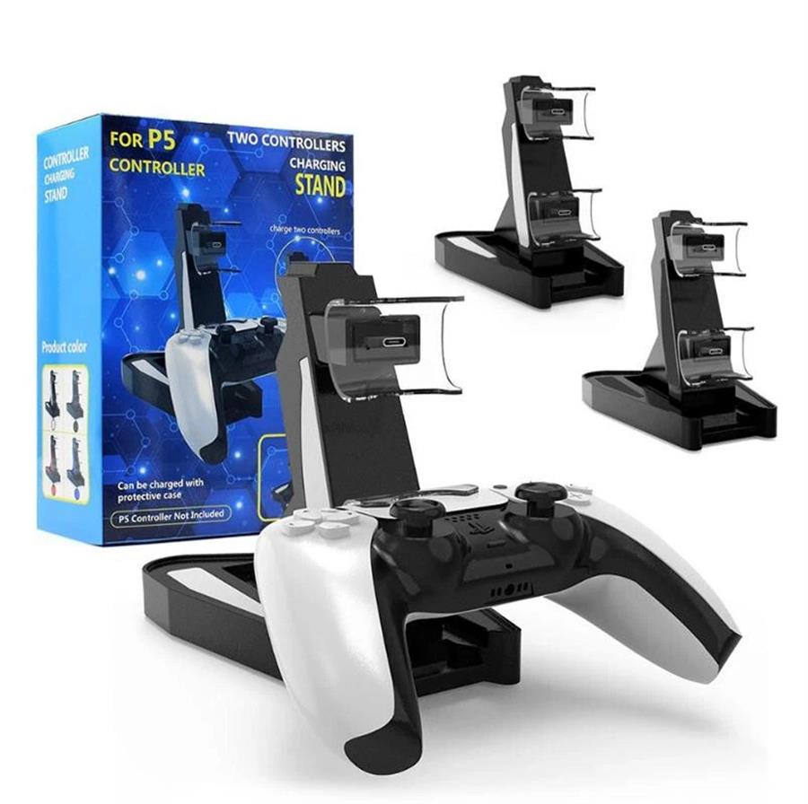 Base de Carga Doble para Joysticks PS5 con Stand