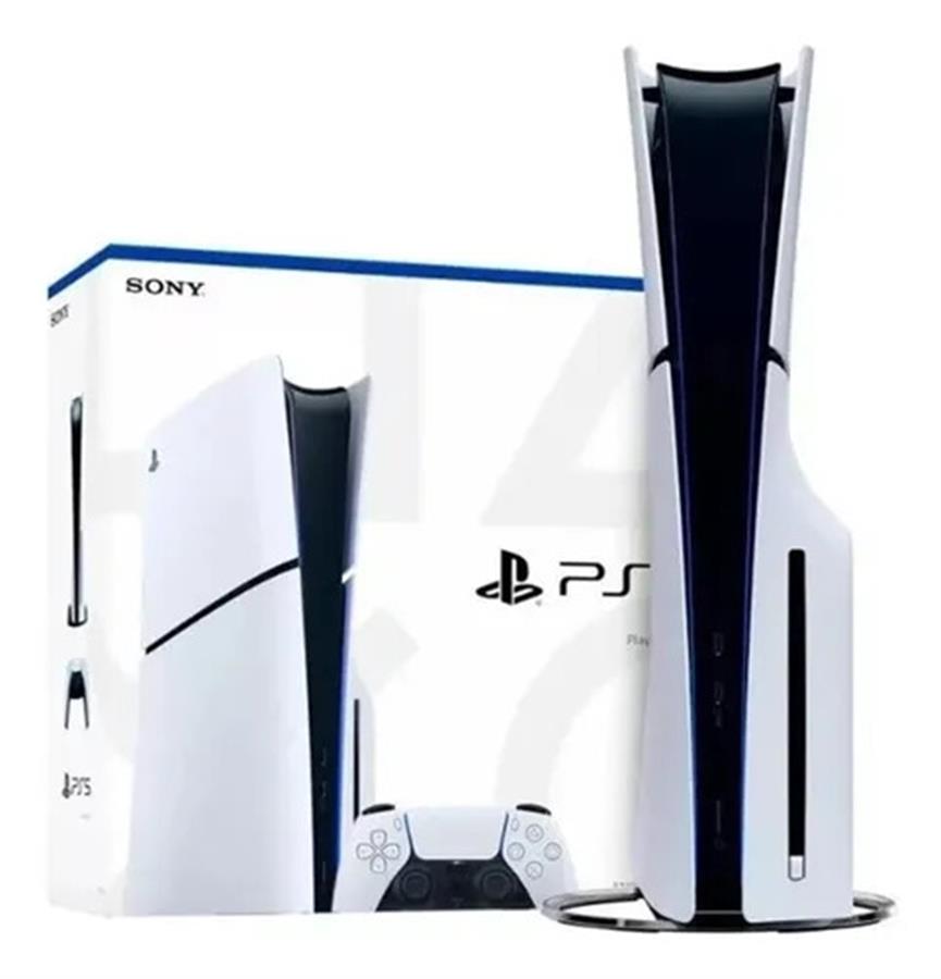 Consola Playstation 5 Slim Standard con Lectora + Base Refrigerada + Carga Joystick + Faceplate Black
