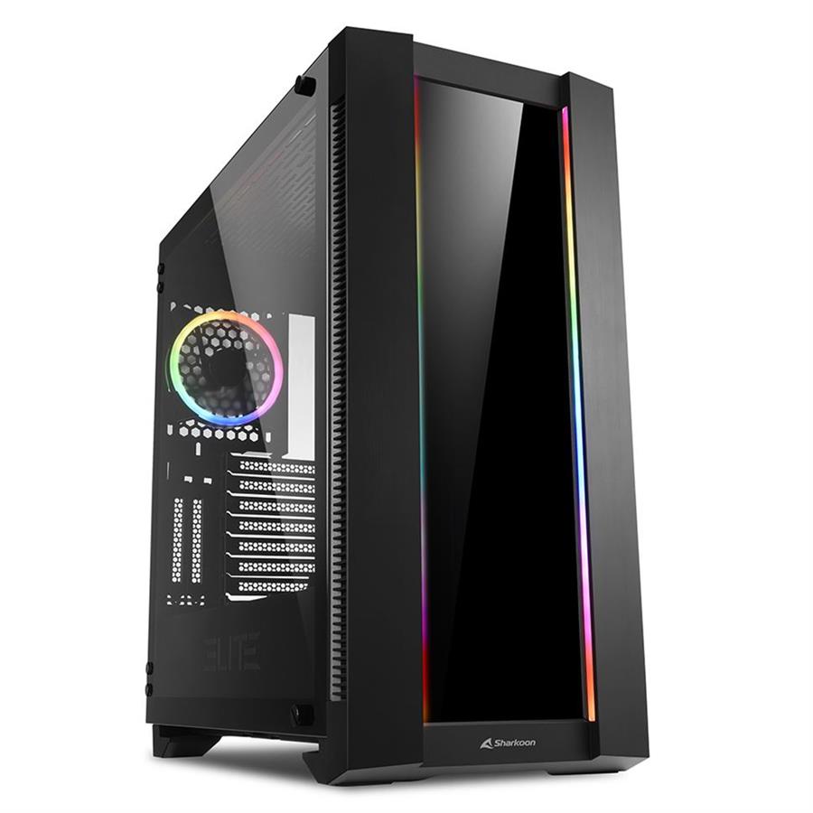 Gabinete Sharkoon Elite Shark CA200G RGB Black
