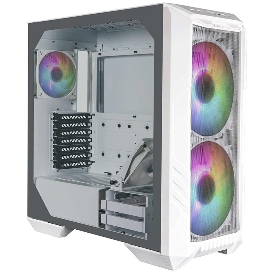 Gabinete Cooler Master HAF 500 X3 FAN ARGB White - ATX