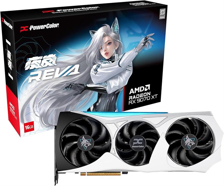 Placa de video RX 9070 XT 16GB PowerColor Hellhound REVA Edition 16GB GDDR6